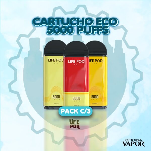 Kit Cartucho Life Pod Eco Unidades Oficina Vapor