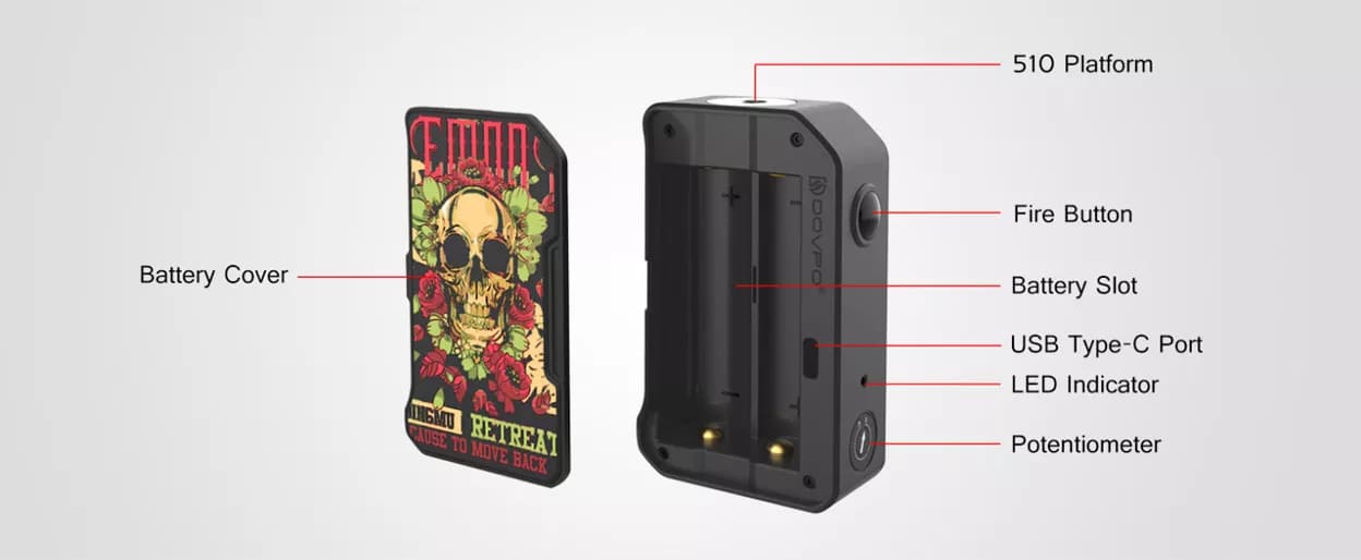 Dovpoo - M VV II MOD Semi Mecânico 280W estrutura