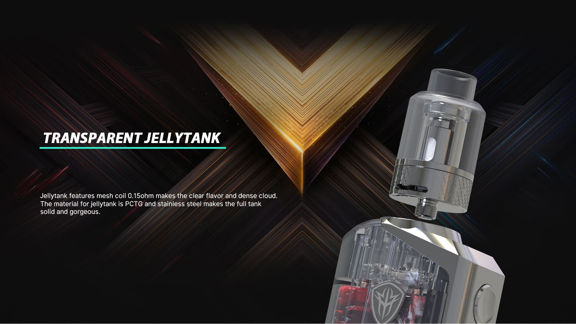 Rincoe - Jellybox 228W tank transparente