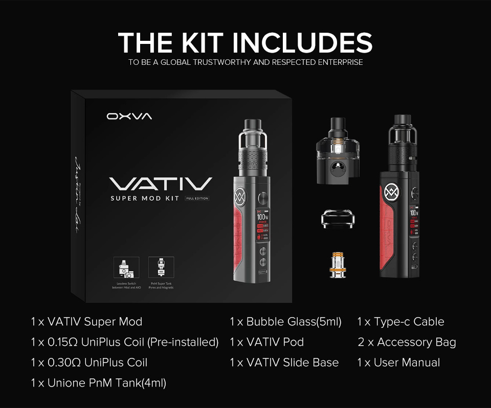 OXVA - VATIV Super Mod Kit kit inclui