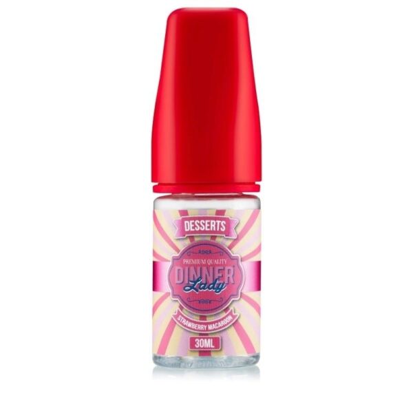 Dinner Lady Salt - Strawberry Macaroon 30ml - Oficina Vapor