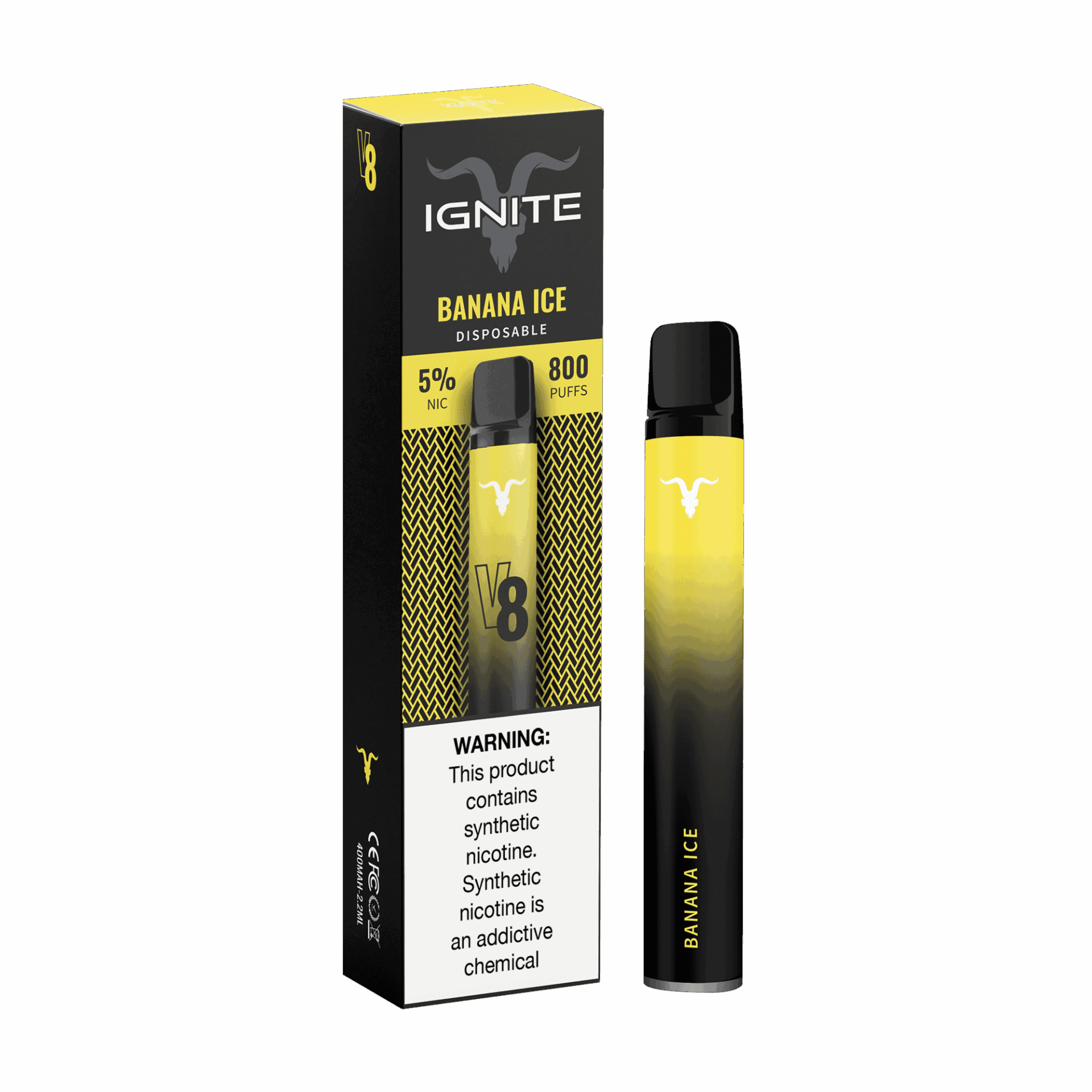 Ignite - V8 Pod Descartável 800 Puffs - Oficina Vapor