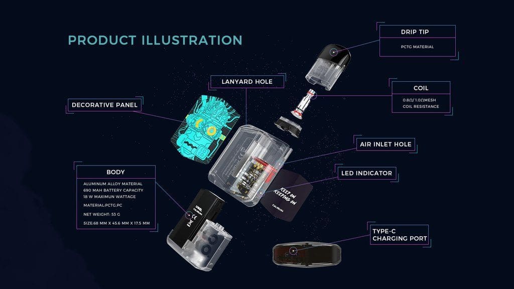 Uwell - Caliburn Koko Prime Vision 18W