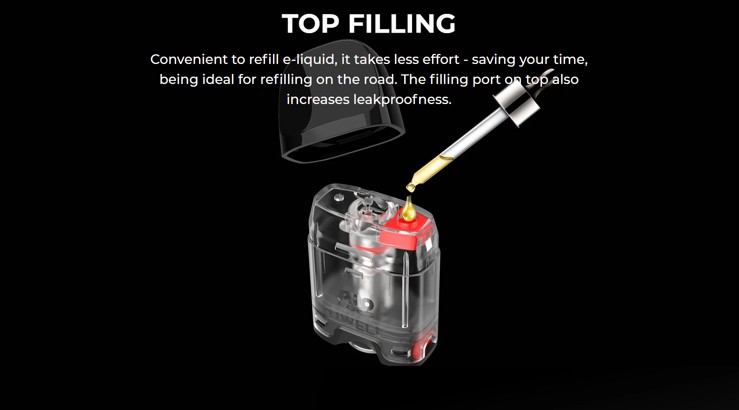 Uwell - Caliburn G2 Pod System abastecimento top