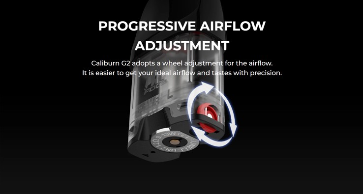 Uwell - Caliburn G2 Pod System airflow