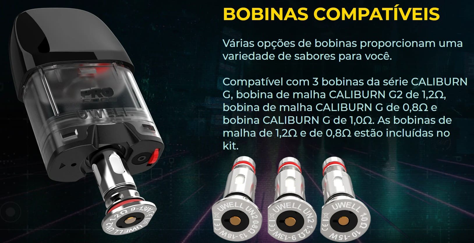 Uwell - Caliburn GK2 Pod System coils