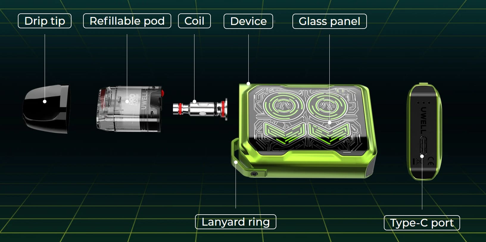 Uwell - Caliburn GK2 Pod System corpo