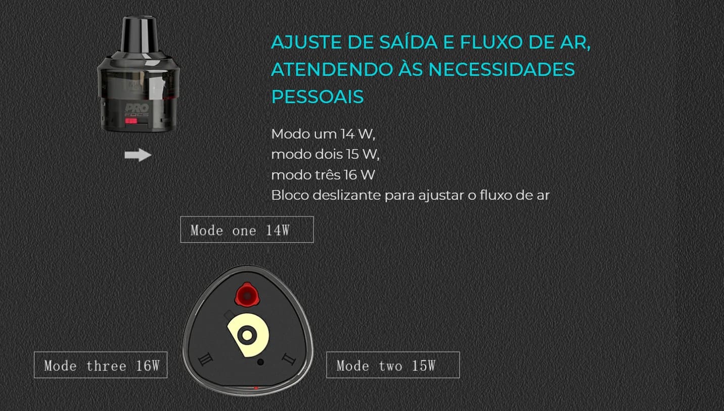 Uwell - Whirl T1 Pod System 16W modos de saida