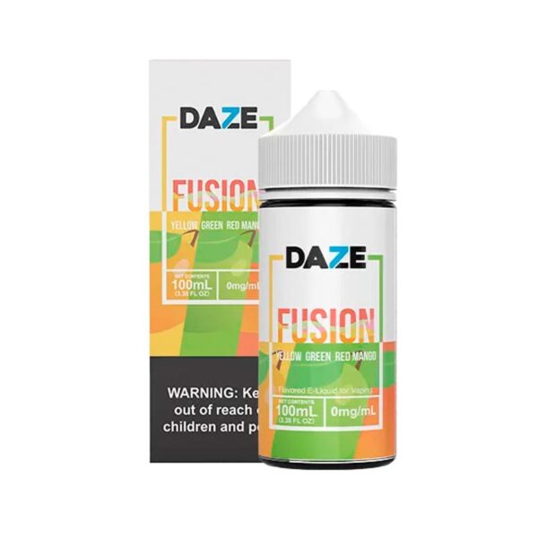 7 DAZE Fusion - Yellow Green Red Mango 100ml