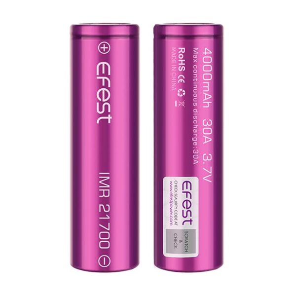 Efest - Bateria IMR 21700mAh 30A 3.7V