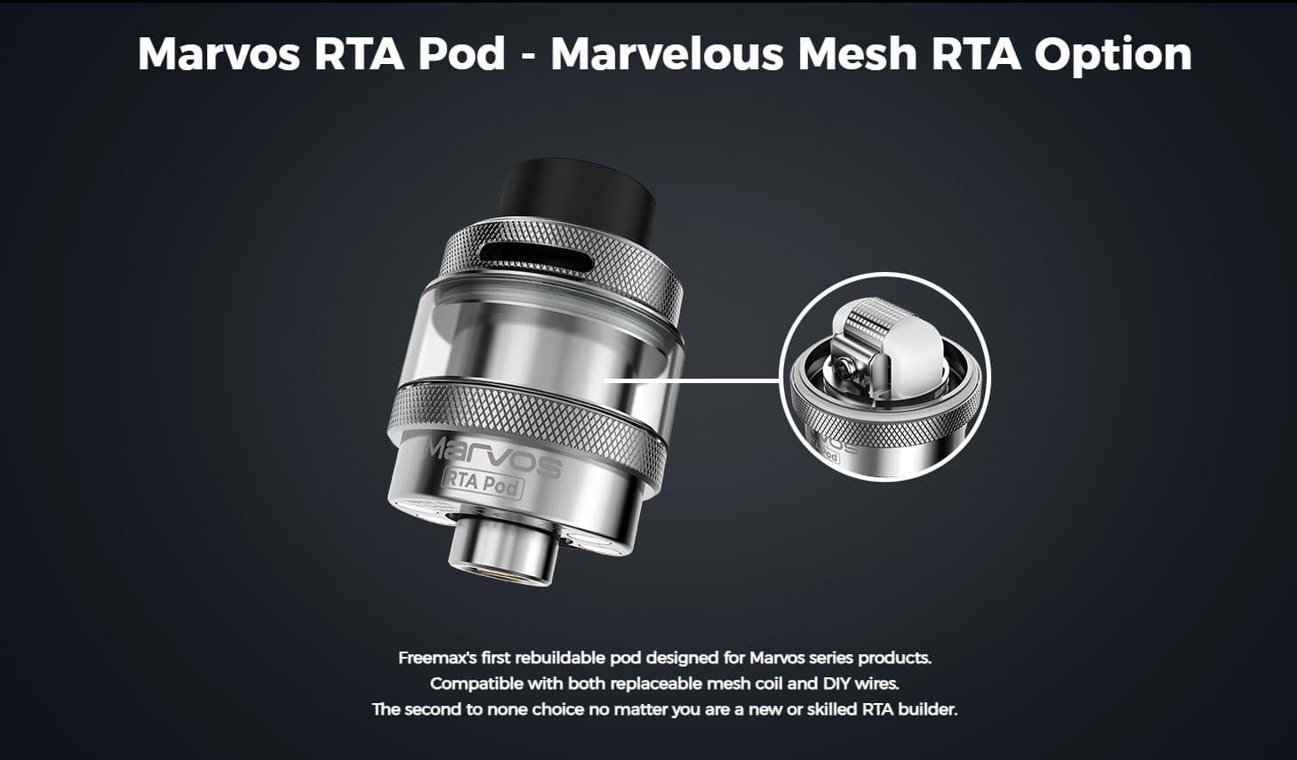 Marvos Kit 80w RTA opcao mesh