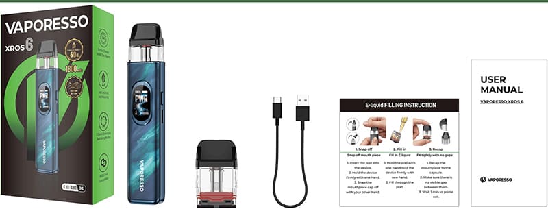Vaporesso - XROS 6 Pod System 1800 mAh